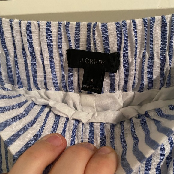 J. Crew - Pull On Stripe Linen & Cotton Skirt - NWOT - Sz S - Picture 3 of 9